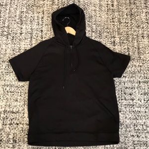 COS Black Short Sleeve Hoodie